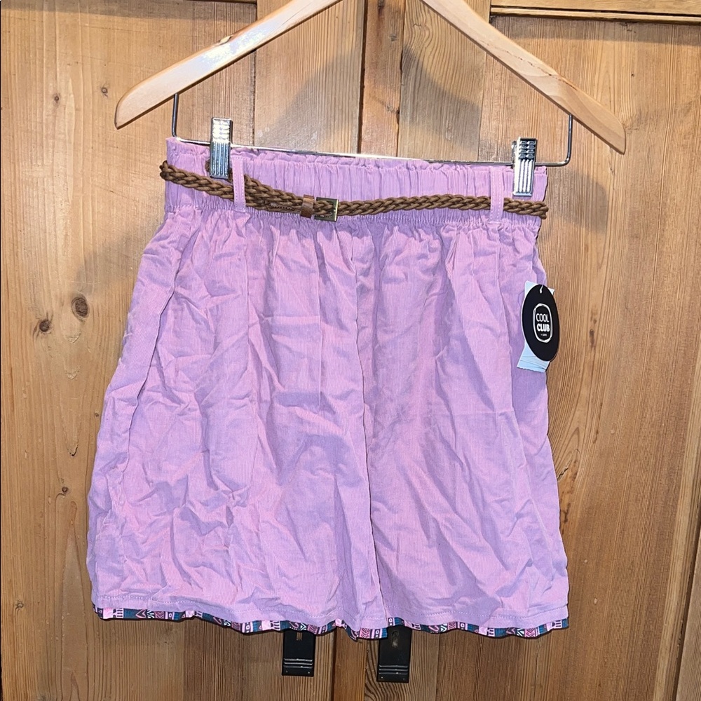 Pink Skirt with Braided Belt by Smyk